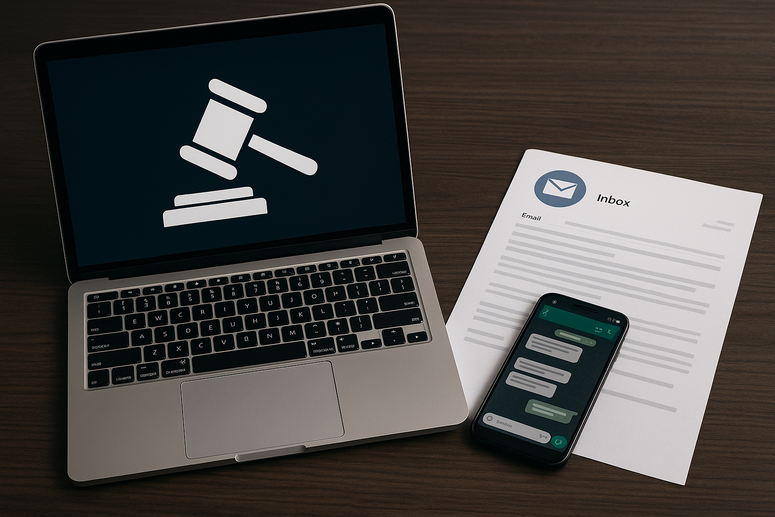 Haber-1099: Ekran görüntüsü, WhatsApp yazışmaları ve e-postaların hukuki dijital delil sayılabilmesi için gereken şartlar bu yazıda ele alınıyor.